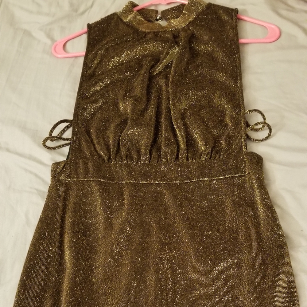 Gold dress